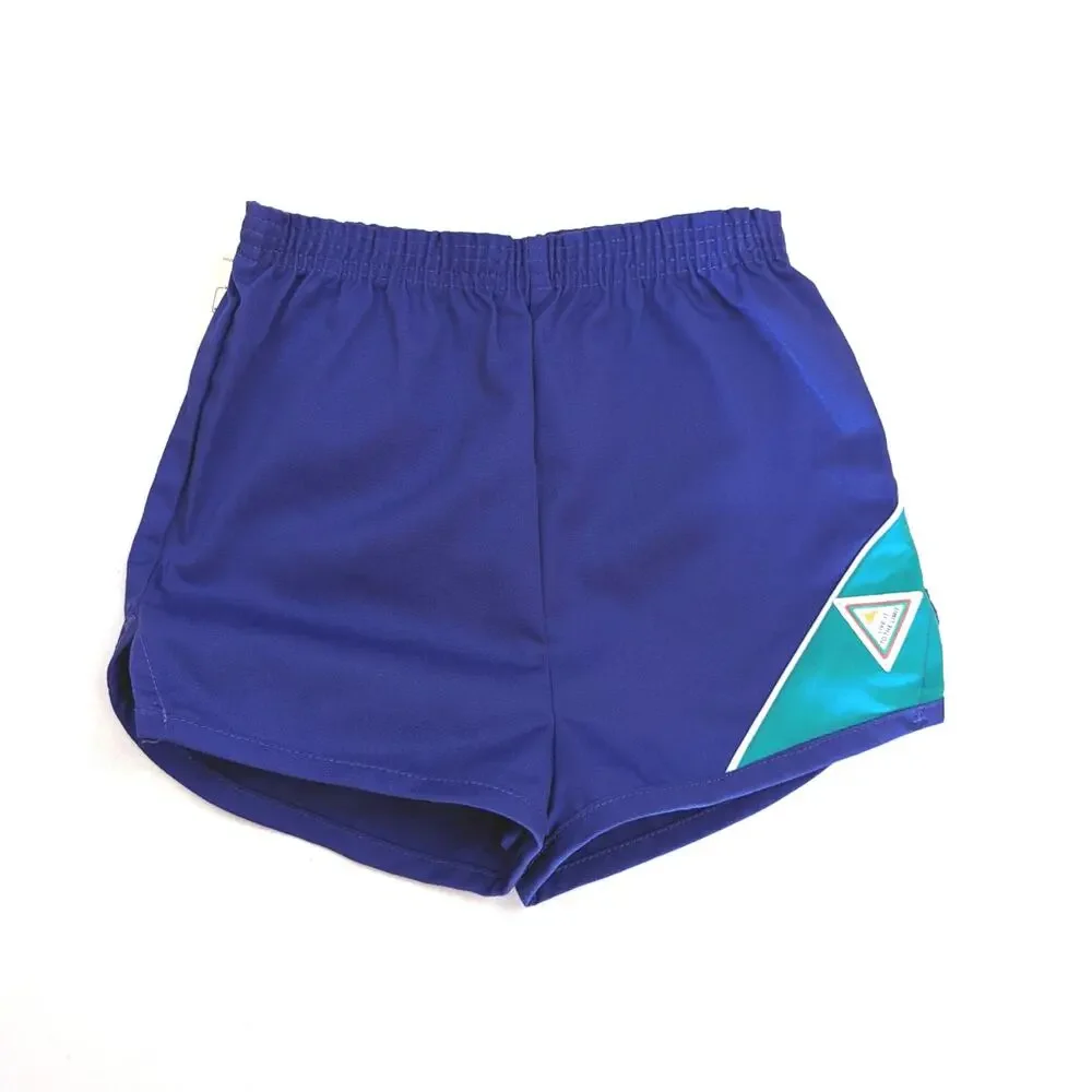 Vintage Wranglers Track Shorts Girls's Sz 7-8 Purple Colorblock 80s Basic